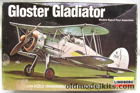 Lindberg 1/48 Gloster Gladiator, 916 plastic model kit